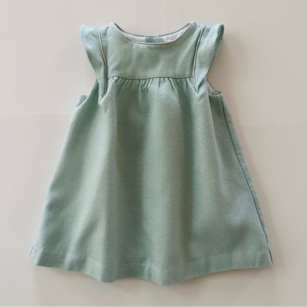 Janie and Jack 3-6 Months Baby Girl Mint Green Sparkle Dress